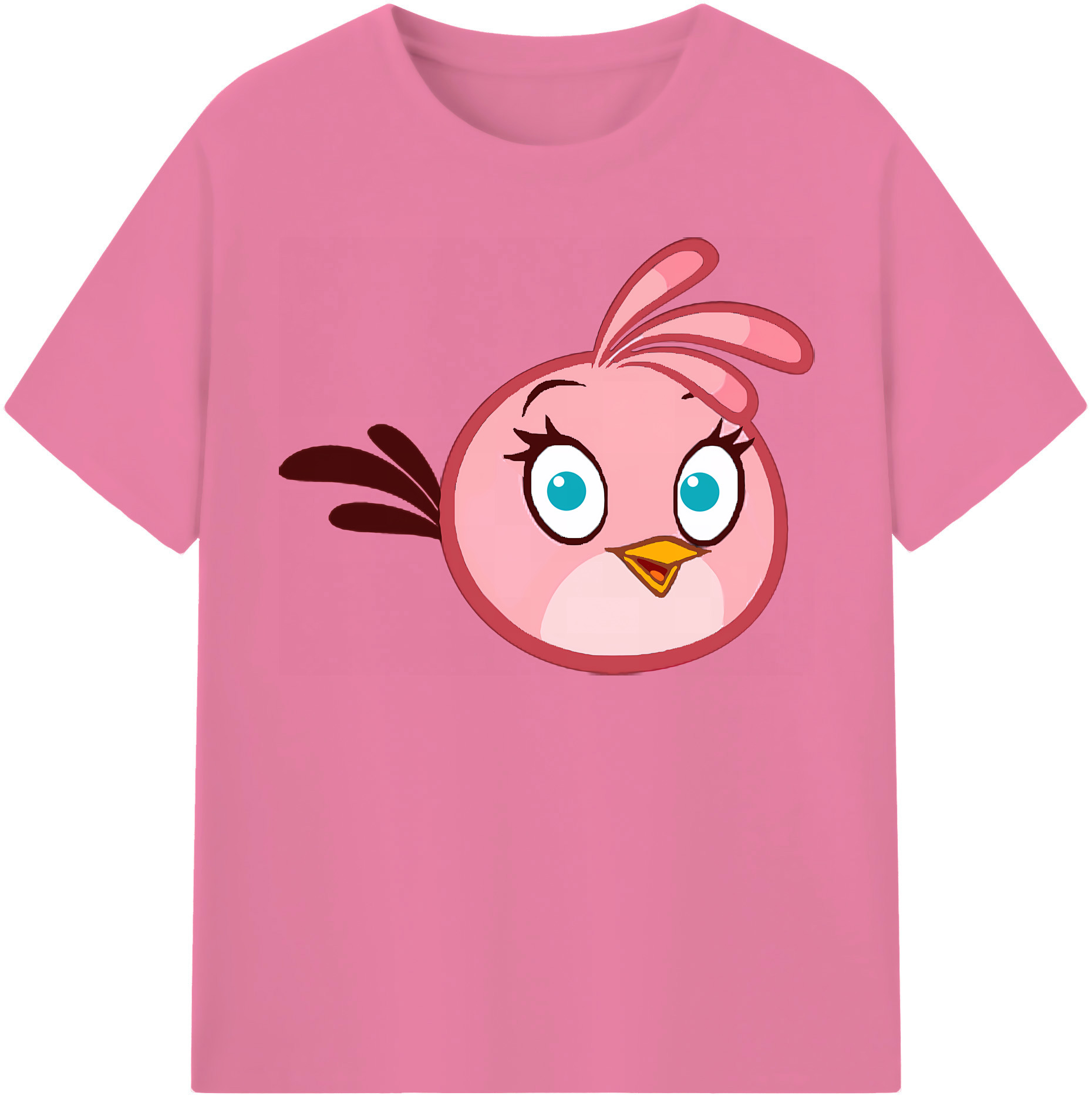 （画像用） Angry Birds アングリーバード 綿100％半袖Tシャツ（フロントプリント）